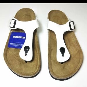 Birkenstock 41 Gizeh Sandals in Birko-Flor NEW